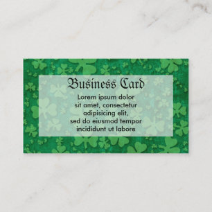 Tarjeta De Visita Patrón de Shamrock