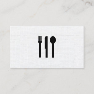 Tarjeta De Visita Patrón de Silverware / Linen