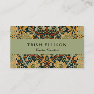 Tarjeta De Visita Patrón de tapiz del bosque de William Morris: Vint