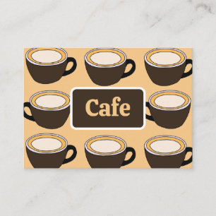 Tarjeta De Visita Patrón de Taza de Café Café