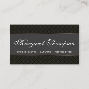 Tarjeta De Visita Patrón de Tejido Elegante