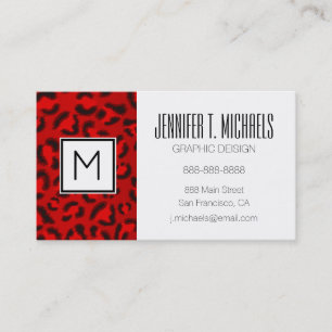 Tarjeta De Visita Patrón de textura de leopardo rosa.