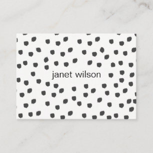 Tarjeta De Visita patrón de textura de manchas de moda