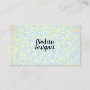 Tarjeta De Visita Patrón dorado de Mandala