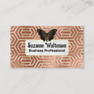 Tarjeta De Visita Patrón dorado   Textura de Relieve metalizado metá