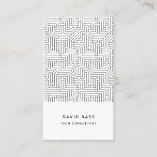 Tarjeta De Visita Patrón electrónico de circuitos informáticos técni