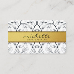 Tarjeta De Visita Patrón elegante de flores