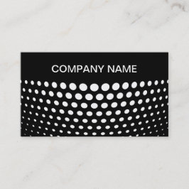 Tarjeta De Visita Patrón elegante de puntos de polka blanco
