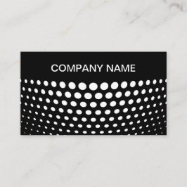 Tarjeta De Visita Patrón elegante de puntos de polka blanco