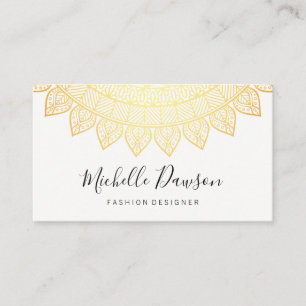 Tarjeta De Visita Patrón elegante (dorado)