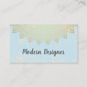 Tarjeta De Visita Patrón elegante (dorado)