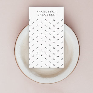 Tarjeta De Visita Patrón escandinavo Escándalo Minimalista moderno