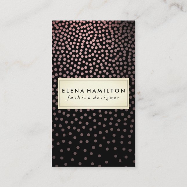 Tarjeta De Visita Patrón Especkled De Lujo (Anverso)