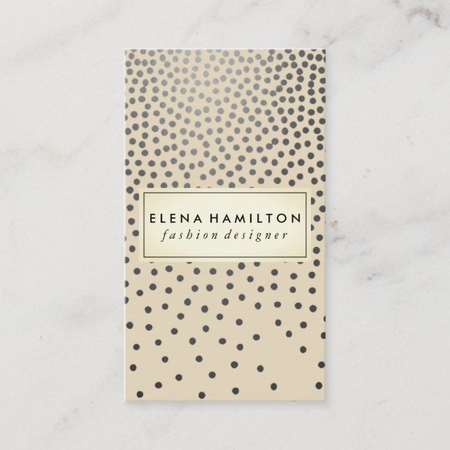 Tarjeta De Visita Patrón Especkled De Lujo (Anverso)