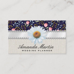 Tarjeta De Visita Patrón floral de moda
