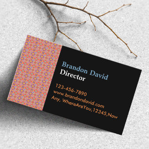 Tarjeta De Visita Patrón floral geométrico Premium de nativos americ