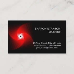 Tarjeta De Visita Patrón fractal espiral
