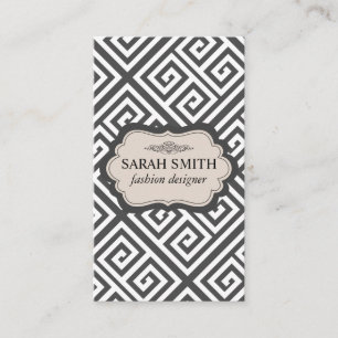 Tarjeta De Visita Patrón geométrico