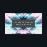 Tarjeta De Visita Patrón geométrico abstracto de color rosa y azul g<br><div class="desc">Este diseño geométrico abstracto,  de color rosa y azul,  es perfecto para una mujer de diseño. Su diseño moderno y elegante es ideal para muchos regalos y ocasiones. Disfrute de este diseño original y contemporáneo para su próxima compra.</div>