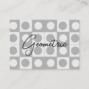 Tarjeta De Visita Patrón geométrico abstracto de mediados de siglo