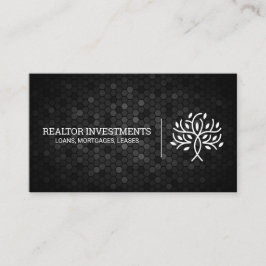 Tarjeta De Visita Patrón geométrico | Icono de árbol