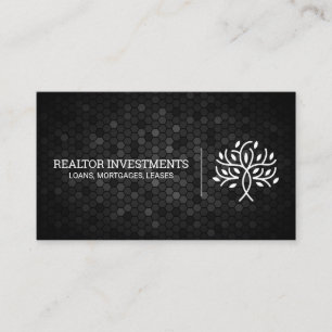 Tarjeta De Visita Patrón geométrico   Icono de árbol