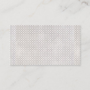 Tarjeta De Visita Patrón geométrico islámico beige