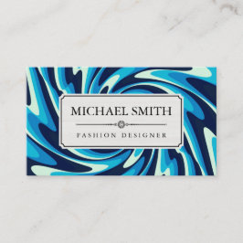 Tarjeta De Visita Patrón geométrico moderno elegante #39