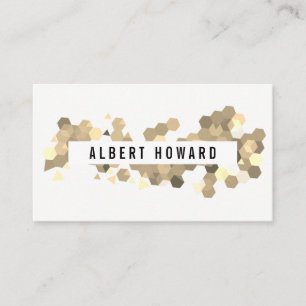 Tarjeta De Visita Patrón geométrico / Sepia