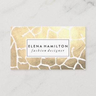 Tarjeta De Visita Patrón Glamour Luxe