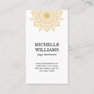 Tarjeta De Visita Patrón natural intrincado y elegante