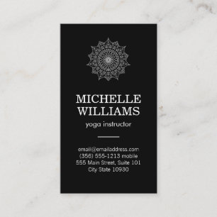 Tarjeta De Visita Patrón natural intrincado y elegante