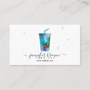 Tarjeta De Visita Patrón ombré para vaso