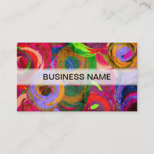 Tarjeta De Visita Patrón Pastel de color abstracto