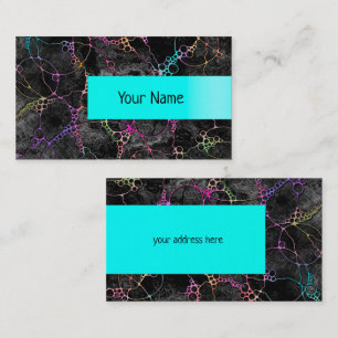 Tarjeta De Visita Patrón Pintado A Mano Y Digitalmente Art. 44