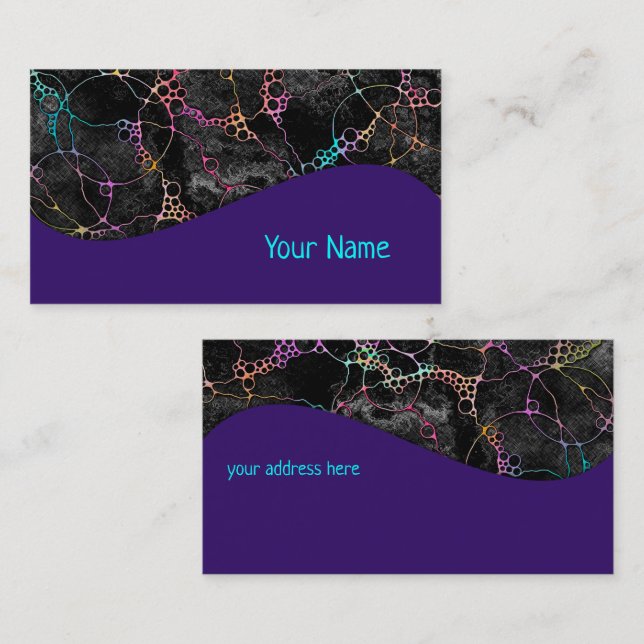 Tarjeta De Visita Patrón Pintado A Mano Y Digitalmente Art. 44 (Anverso / Reverso)