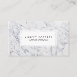 Tarjeta De Visita Patrón profesional de mármol Diseño elegante y mod
