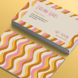 Tarjeta De Visita Patrón retro femenino