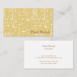 Tarjeta De Visita Patrón Sepia profesional clásico