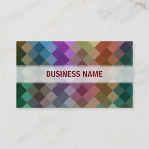 Tarjeta De Visita Patrón sin soldadura de diamante multicolor