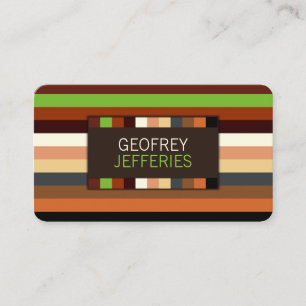 Tarjeta De Visita Patrón sofisticado de rayas