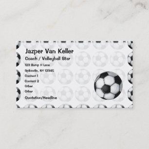 Tarjeta De Visita Pattrerna Pintada De Balas De Fútbol