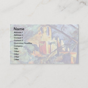 Tarjeta De Visita Paul Cezanne - Chateau Noir El Castillo Negro