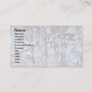 Tarjeta De Visita Paul Cezanne - Pinos y Acueducto Arte Fino