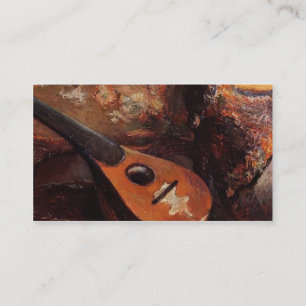 Tarjeta De Visita Paul Gauguin - Mandolin en una silla