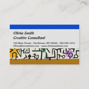 Tarjeta De Visita Paul Klee Rich Harbor Abstrae Expressionismo