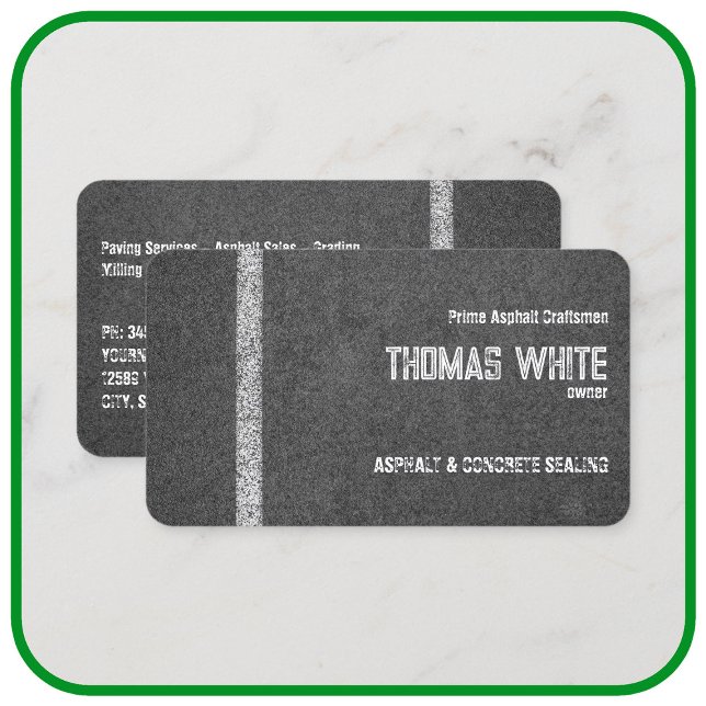 Tarjeta De Visita Paviado de asfalto (Subido por el creador)