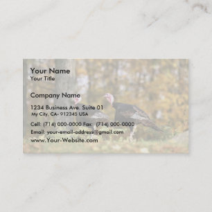 Tarjeta De Visita Pavo salvaje