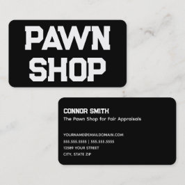 Tarjeta De Visita 💰 💼 📊 Pawn Shop