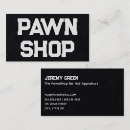Tarjeta De Visita Pawnshop Pawnbroker
